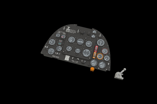 Supermarine Spitfire MK1a Löök Instrument Panel and seatbelts (Kotare) E634038