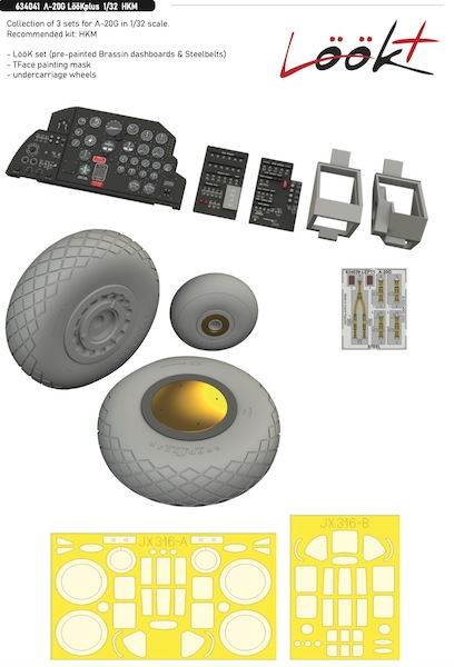 A20G Havoc  Lk + Instrument Panel and seatbelts, wheels, and TFace  (Hong Kong Models)  E634041