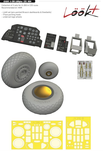 A20G Havoc Löök + Instrument Panel and seatbelts, wheels, and TFace (Hong Kong Models) E634041
