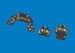 Macchi MC205 Veltro Löök Instrument Panel and seatbelts (Italeri) E634049