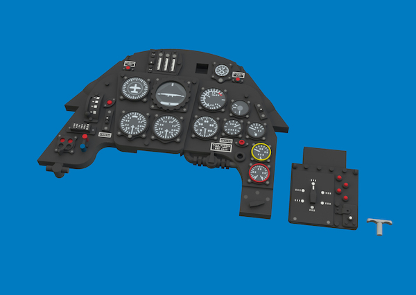 Messerschmitt Bf109G-6 Löök  Instrument Panel and seatbelts (Airfix)  E634053