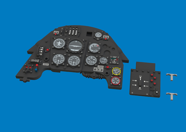 Messerschmitt Bf109G-5 Löök  Instrument Panel and seatbelts (Airfix)  E634054
