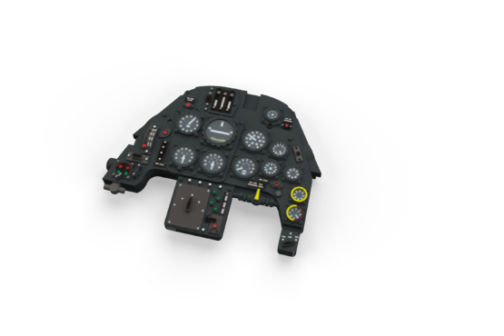 Messerschmitt BF109G-6 Löök Instrument Panel and seatbelts (Eduard) E644003