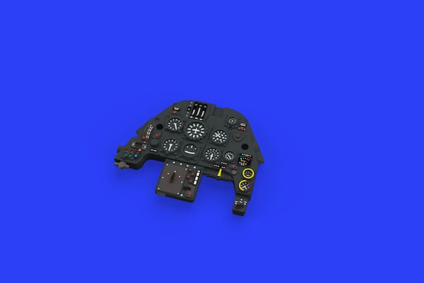Messerschmitt BF109F Löök Instrument Panel and seatbelts (Eduard) E644010