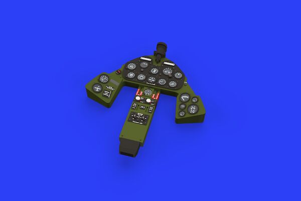 Grumman F6F-3 Hellcat Löök Instrument Panel and seatbelts (Eduard) E644011