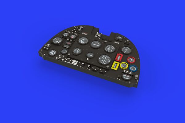 Supermarine Spitfire MK1 Löök Instrument Panel and seatbelts (Tamiya) E644013