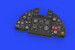 Typhoon MK1b  Löök Instrument Panel and seatbelts (Eduard) E644020