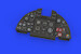 Typhoon MK1b Löök Instrument Panel and seatbelts (Eduard) E644020