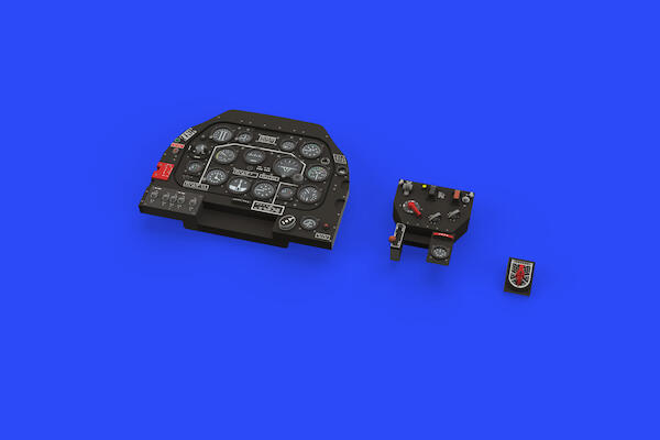 P51D-5 Mustang Löök Instrument Panel and seatbelts (Eduard)  E644021