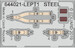 P51D-5 Mustang Löök Instrument Panel and seatbelts (Eduard)  E644021