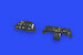 Messerschmitt BF109E  Löök Instrument Panel and seatbelts (Eduard) E644024