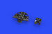 Bell P400 (P39) Airacobra Löök Instrument Panel and seatbelts (Eduard) E644025