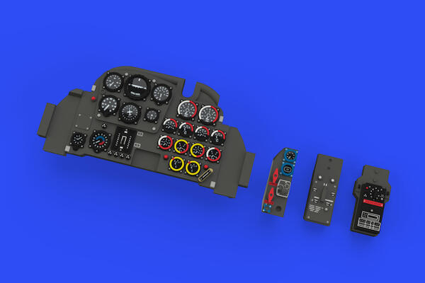 Messerschmitt Me262A Löök Instrument Panel and seatbelts (Tamiya)  E644041
