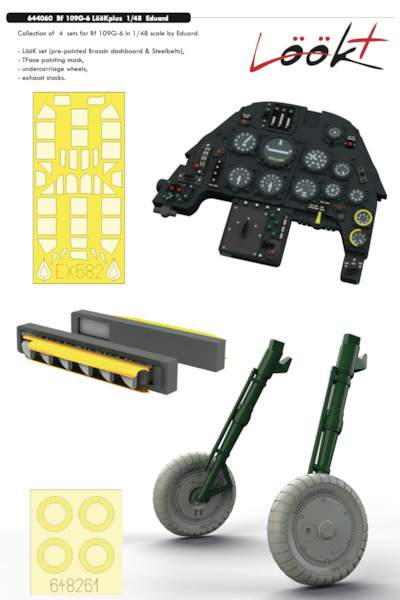 Messerschmitt BF109G-6  Löök + Set (Eduard)  E644060