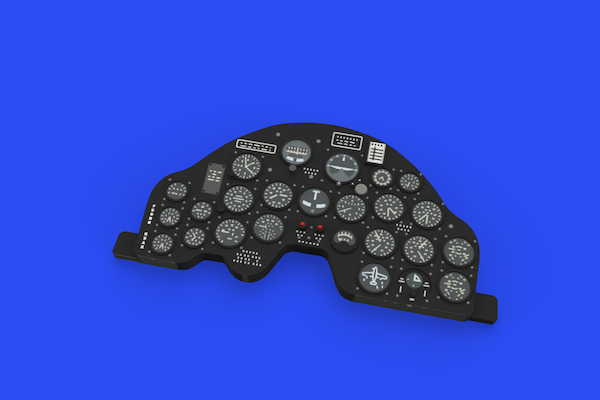 P38H Lightning Löök Instrument panel and seatbelts (Tamiya) E644070