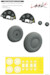Tiger Moth Löök Plus Instrument Panel wheels and seatbelts (Airfix) E644072