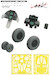 F14A Tomcat Early wheels Wheels (Tamiya) E644078