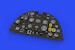 Spitfire MKII Löök Plus Instrument Panel and seatbelts (Eduard) E644080