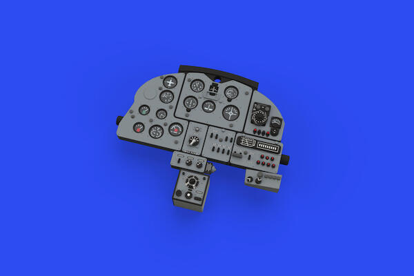 Ilyushin IL2 Löök Plus, (Instrument Panel, wheels, Exhaust stacks, TFace Mask and seatbelts (Eduard) E644093