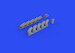 Ilyushin IL2 Löök Plus, (Instrument Panel, wheels, Exhaust stacks, TFace Mask and seatbelts (Eduard) E644093