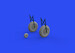 Ilyushin IL2 Löök Plus, (Instrument Panel, wheels, Exhaust stacks, TFace Mask and seatbelts (Eduard) E644093