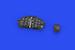 Mikoyan Mig15 Fagot Löök Instrument Panel and seatbelts (Bronco Hobby 2000) E644094