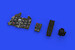 Mikoyan Mig21PF Fishbed  Löök Plus, (Instrument Panel, wheels, Airbrake, TFace Mask  and seatbelts - Gray  (Eduard) E644108