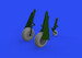 P51D Mustang MKIV Löök Plus, (Instrument Panel, wheels with Block tread 2, Exhaist stack with fairing, TFace Mask  (Eduard)  E644111