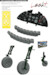 Hawker Tempest MKII  Lk plus Instrument Panel, Wheels, Exhaust stacks, TFace mask and  and seatbelts (Eduard) E644115