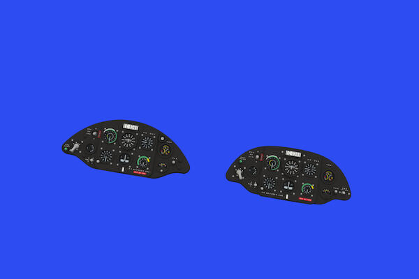 Zlin Z-126 trener Löök Instrument Panel and seatbelts (Eduard)  E644119