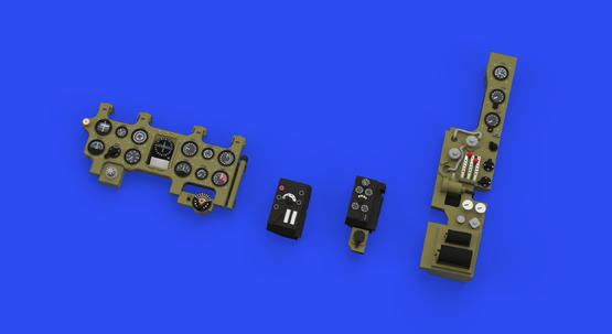 Mitsubishi A6M-2 Zero Löök Instrument Panel and seatbelts (Eduard) E644128