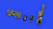 Mitsubishi A6M-2 Zero Löök Instrument Panel and seatbelts (Eduard) E644128
