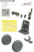 Mitsubishi A6M-2 Zero Löök+ Instrument Panel and seatbelts, wheels, seat and TFace mask (Eduard) E644134