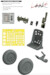Mitsubishi A6M-2 Zero Löök+  Instrument Panel and seatbelts, wheels, seat and TFace mask  (Eduard) E644134