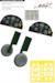 Chipmunk T10 Löök + Instrument Panel and seatbelts, Wheels and TFace Mask (Airfix) E644135