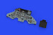 Sukhoi Su27 Flanker Löök Instrument Panel and seatbelts, (Great Wall Hobby) E644138