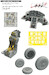 F104S Starfighter Löök Plus Instrument Panel and seatbelts, Wheels, MB7 Seat and TFace Mask (Kinetic) E644147