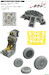 F104S-ASA Starfighter Löök Plus Instrument Panel and seatbelts, Wheels, MB7 Seat and TFace Mask (Kinetic) E644148