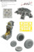 F104S-ASA-M Starfighter Löök Plus Instrument Panel and seatbelts, Wheels, MB7 Seat and TFace Mask (Kinetic) E644149
