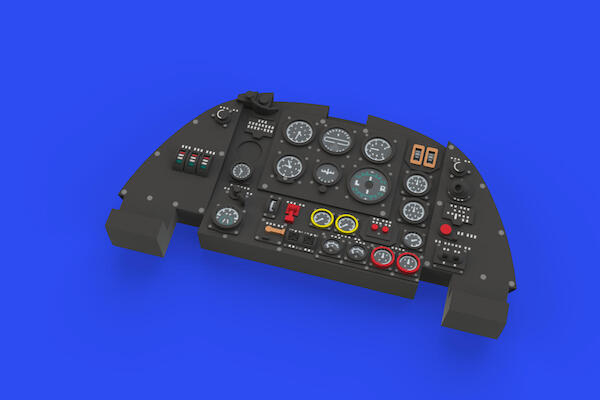 Beaufighter MKVI Löök Instrument Panel and seatbelts (Tamiya) E644162