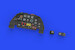 Beaufighter MKX Löök Instrument Panel and seatbelts (Tamiya) E644163