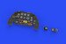 Beaufighter MKX Löök Instrument Panel and seatbelts (Tamiya) E644163