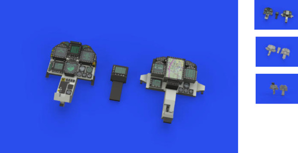 EA18G Growler Löök Instrument Panel and seatbelts, (MENG) E644173