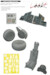 Sukhoi Su25 Frogfoot Löök + Instrument Panel, Ejection seat and seatbelts, wheels and TFace mask (Zvezda) E644175