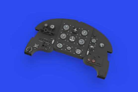 Yakovlev Yak9D Löök Instrument Panel and seatbelts, (Zvezda) E644181