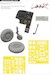 Bristol Beaufort Löök + Instrument Panel and seatbelts, Wheels and TFace Mask (ICM) E644200