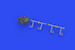 Avro Anson MKI Löök Instrument Panel, seatbelts and rudder pedals (Airfix) E644202