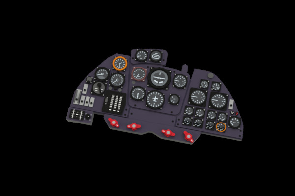 Dornier Do335A Löök Instrument Panel and seatbelts (Tamiya) E644217