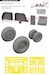 Mil Mi8MT Löök + Instrument Panel and seatbelts, Wheels and TFace mask (Zvezda) E644218