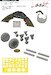Grumman FM2 Wildcat Löök + Instrument Panel and seatbelts, wheels, Gun barrels and TFace  (Eduard) E644226